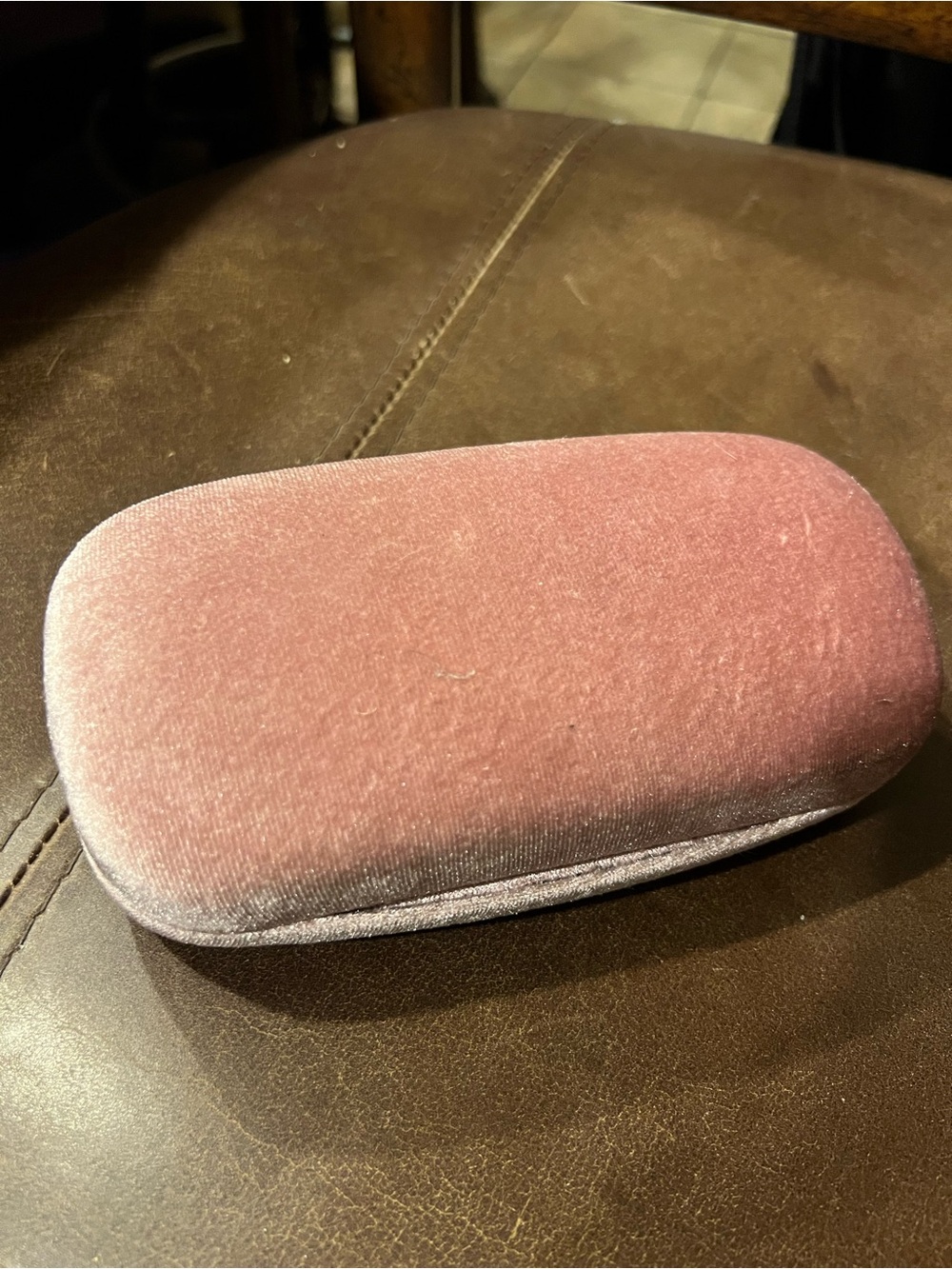 Miu Miu Velvet Eyewear Case in Dusty Pink - Picture 2 of 6